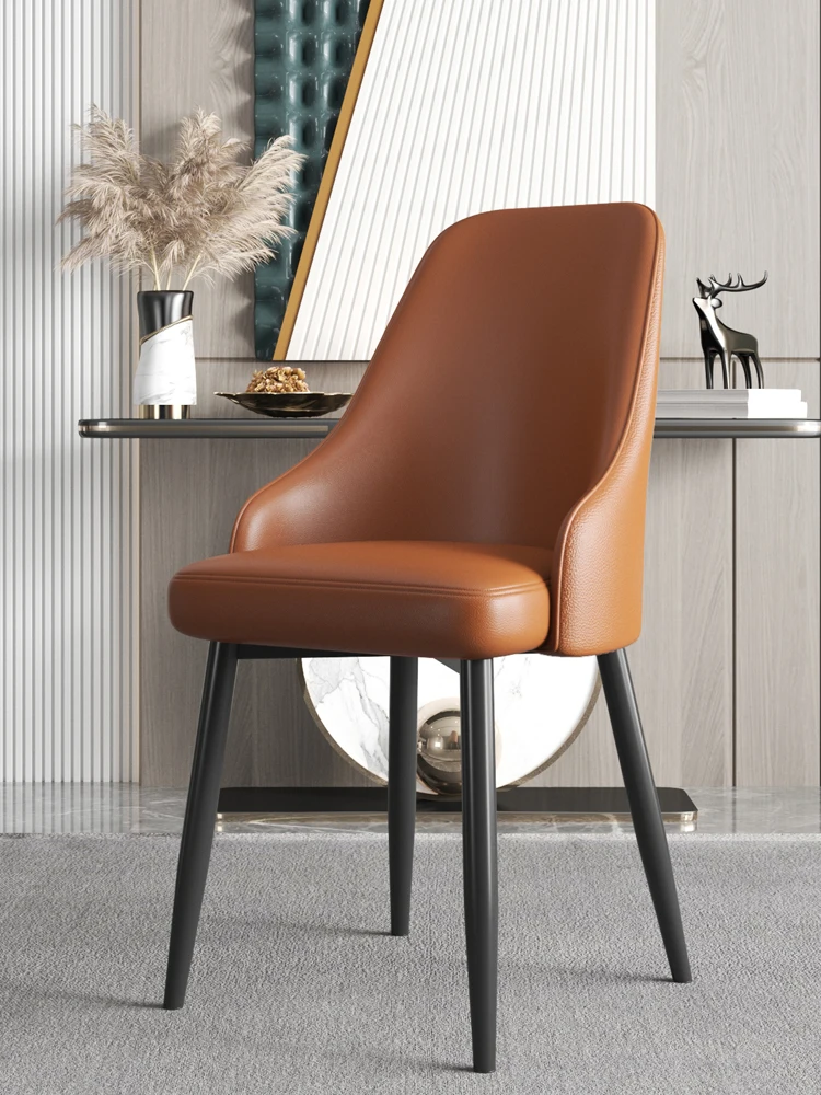 Household Nordic light luxury dining chairs, modern simple backrest chairs, leather mesh red nail stools
Household Nordic light luxury dining chairs, modern simple backrest chairs, leather mesh red nail stools