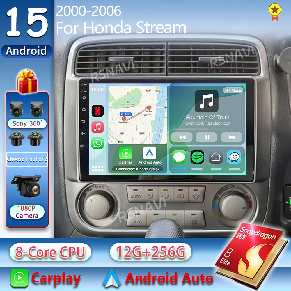 Android 15 For Honda Stream 1 2000 2001 2002 2003 2004 2005 2006 Car Radio Navigation Multimedia Player GPS WiFi+4G Head Unit BT
Android 15 For Honda Stream 1 2000 2001 2002 2003 2004 2005 2006 Car Radio Navigation Multimedia Player GPS WiFi+4G Head Unit BT
