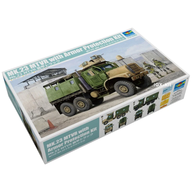 Trumpeter 01080 1/35 US Mk23 MTVR Truck W/ Armor Protection System Military Gift Toy Plastic Assembly Building Model Kit
Trumpeter 01080 1/35 US Mk23 MTVR Truck W/ Armor Protection System Military Gift Toy Plastic Assembly Building Model Kit