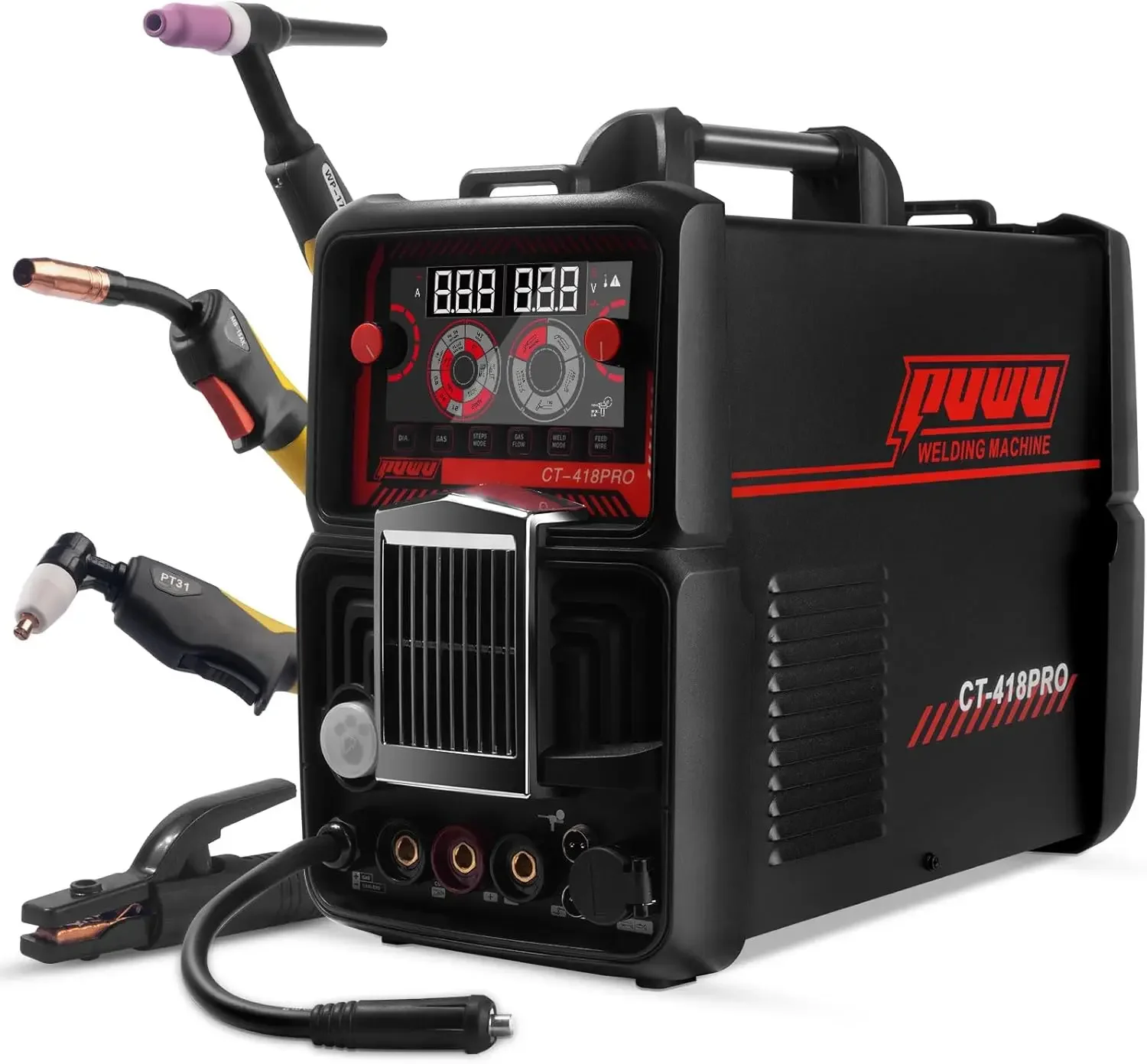 Plasma Cutter Welder Combo Gas Mig Gasless Mig Lift Tig Stick Cut Five In One Aluminum Welding Machine Dual Voltage
Plasma Cutter Welder Combo Gas Mig Gasless Mig Lift Tig Stick Cut Five In One Aluminum Welding Machine Dual Voltage