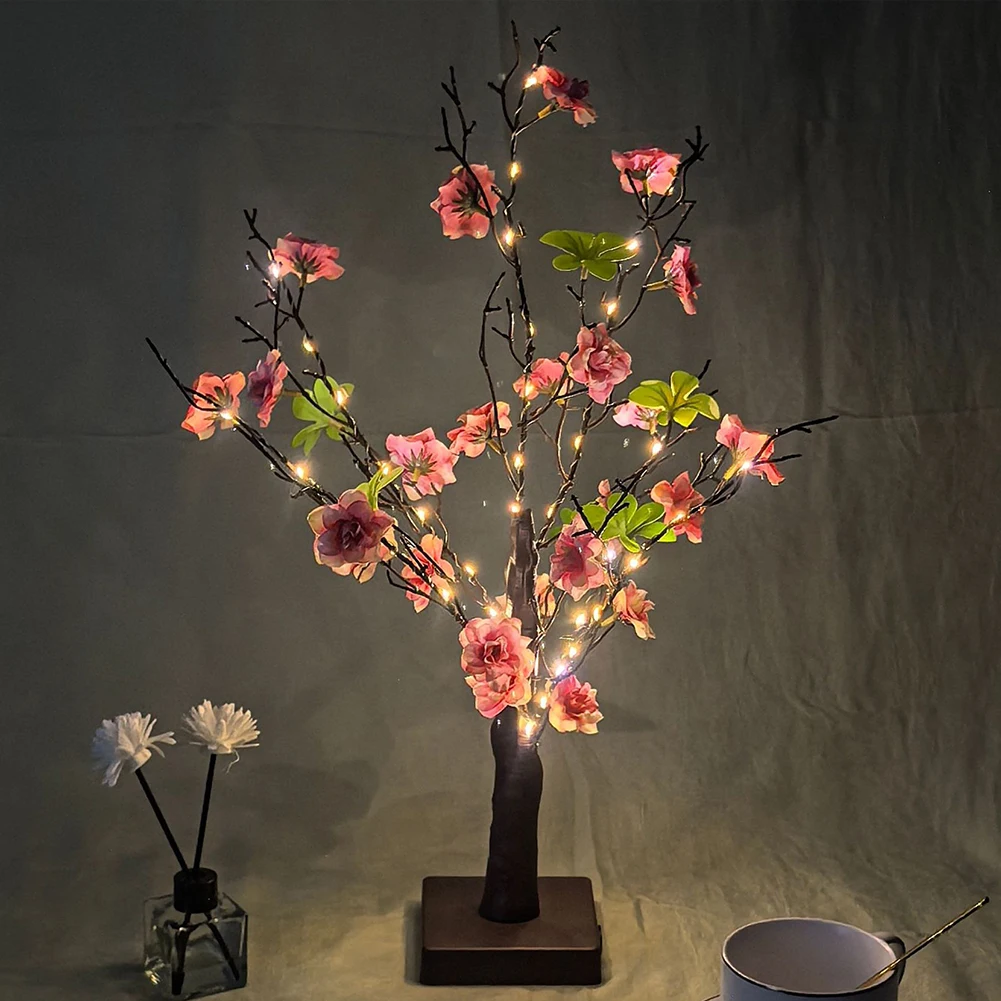 Rose Tree Lamp LED Artificial Tree Lamp Bonsai Tree Light Atmosphere Light for Home Decorations Weddings Party and More
Rose Tree Lamp LED Artificial Tree Lamp Bonsai Tree Light Atmosphere Light for Home Decorations Weddings Party and More