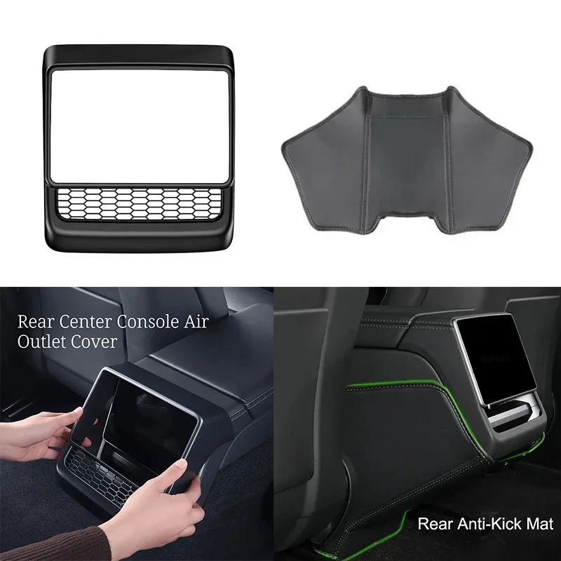 2PCS Rear Center Console Air Outlet Cover,Anti-Kick Pad Anti Dirty Mat,For Tesla Model 3/Y Highland Juniper
2PCS Rear Center Console Air Outlet Cover,Anti-Kick Pad Anti Dirty Mat,For Tesla Model 3/Y Highland Juniper