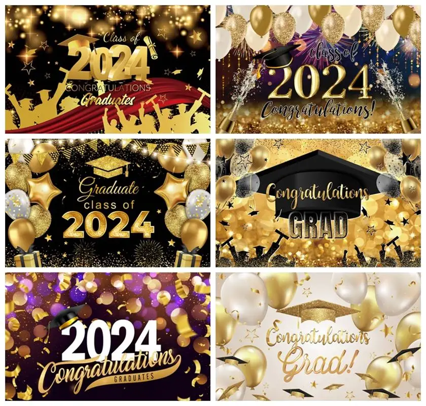 Laeacco Class of 2024 Backdrop Black Gold Glitter Bokeh Graduation Congrats Grad Prom Party Portrait Photography Background
Laeacco Class of 2024 Backdrop Black Gold Glitter Bokeh Graduation Congrats Grad Prom Party Portrait Photography Background