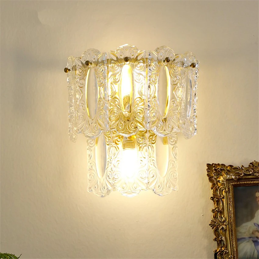 French Classical Glass Wall Lamps Living Room Vintage Art Deco Lighting Dining Room Hallway Hotel Bedroom Bedside Study Lights
French Classical Glass Wall Lamps Living Room Vintage Art Deco Lighting Dining Room Hallway Hotel Bedroom Bedside Study Lights