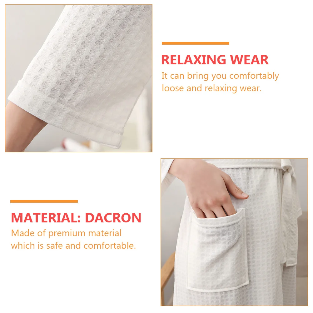 1 pc 7/8 Sleeve Bathrobe Quick-Dry Polyester Sleepwear Comfortable Home Wear For Summer Spring Autumn Unisex Xl Xxl Xxxl
1 pc 7/8 Sleeve Bathrobe Quick-Dry Polyester Sleepwear Comfortable Home Wear For Summer Spring Autumn Unisex Xl Xxl Xxxl