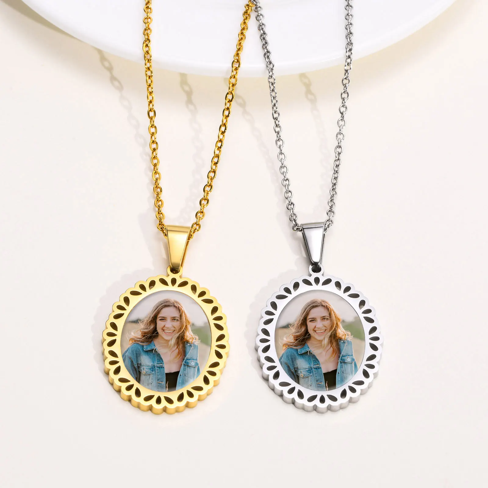Free Custom Oval Photo Picture Pendant Necklaces For Women, Personalize Stainless Steel Pendant, Mothers or Lover Gifts Jewelry
Free Custom Oval Photo Picture Pendant Necklaces For Women, Personalize Stainless Steel Pendant, Mothers or Lover Gifts Jewelry