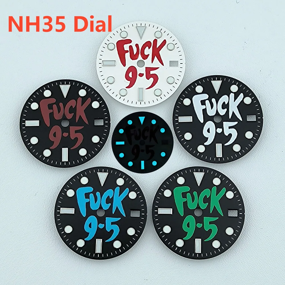 28.5mm NH35 dial Custom logo Blue luminous Dial watch dial suitable for NH35 NH36 movement watch accessories repair tools
28.5mm NH35 dial Custom logo Blue luminous Dial watch dial suitable for NH35 NH36 movement watch accessories repair tools
