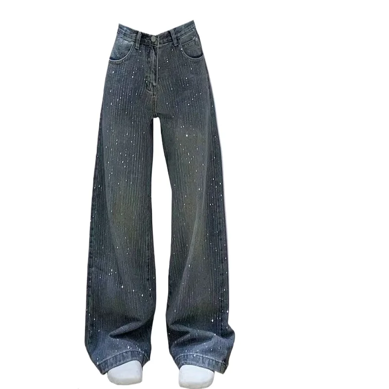 Heavy Industry Meteor Shower Hot Diamond Wide Leg Jeans Autumn Winter High Waist Skinny Sagging Straight Tube Loose Floor Pants
Heavy Industry Meteor Shower Hot Diamond Wide Leg Jeans Autumn Winter High Waist Skinny Sagging Straight Tube Loose Floor Pants