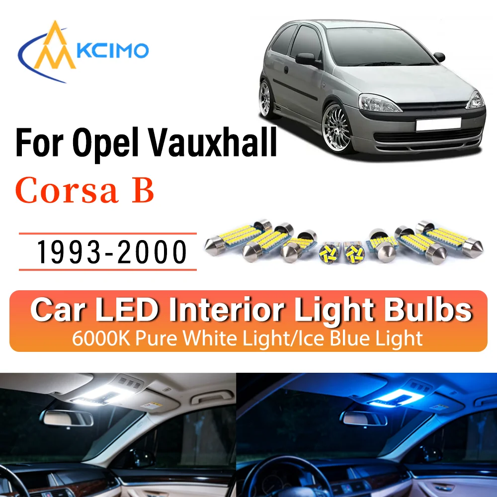 Interior Lighting Kit For Opel Vauxhall Corsa B 1993-2000 LED Bulbs for Dome Map Door Trunk License Plate Light
Interior Lighting Kit For Opel Vauxhall Corsa B 1993-2000 LED Bulbs for Dome Map Door Trunk License Plate Light