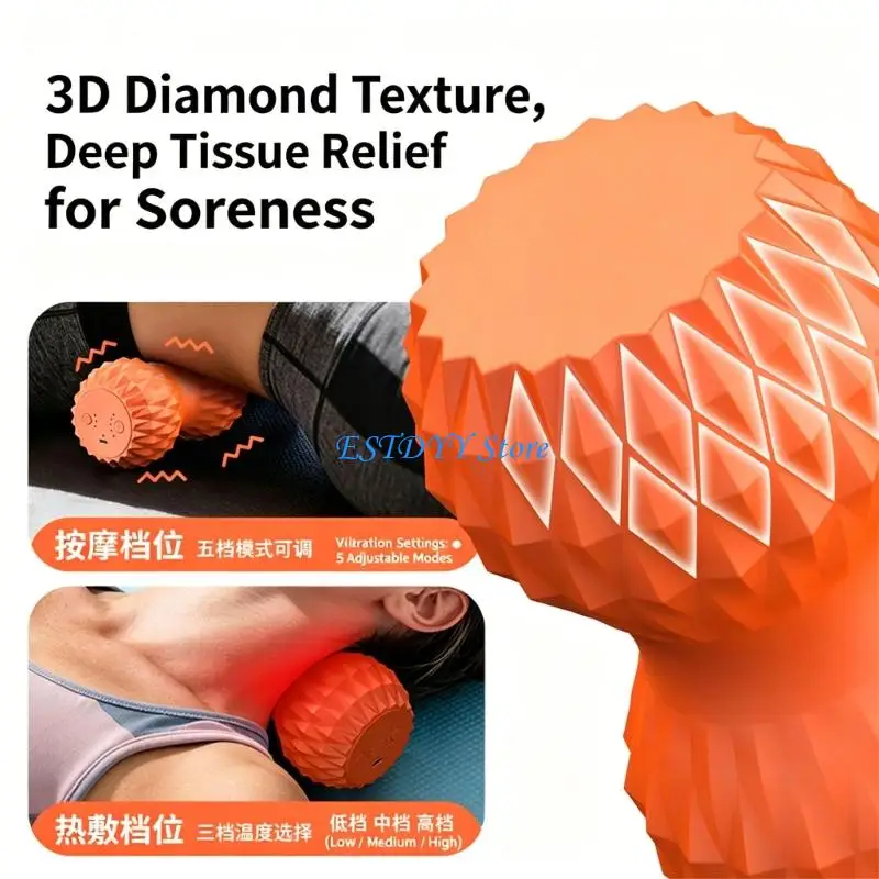 G6DE Ergonomic Silicone Massager With Adjustable Heat And Vibration For Spine Alignment Hot Cold Exercise Yoga Peanut Ball
G6DE Ergonomic Silicone Massager With Adjustable Heat And Vibration For Spine Alignment Hot Cold Exercise Yoga Peanut Ball