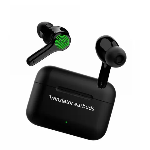 Wooask M6 Translator Earbuds,Two Way Instant Voice Translator Device,144 Languages and 11 Offline Packs,for Travel Business