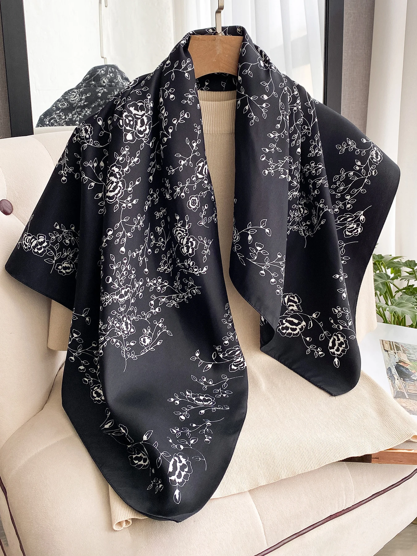 90*90Cm Square Scarf Twill Silk Feeling Women Head Shawls and Wraps Luxury Hair Tree Print Neck Scarves Hijab Bandana Pashmina
90*90Cm Square Scarf Twill Silk Feeling Women Head Shawls and Wraps Luxury Hair Tree Print Neck Scarves Hijab Bandana Pashmina
