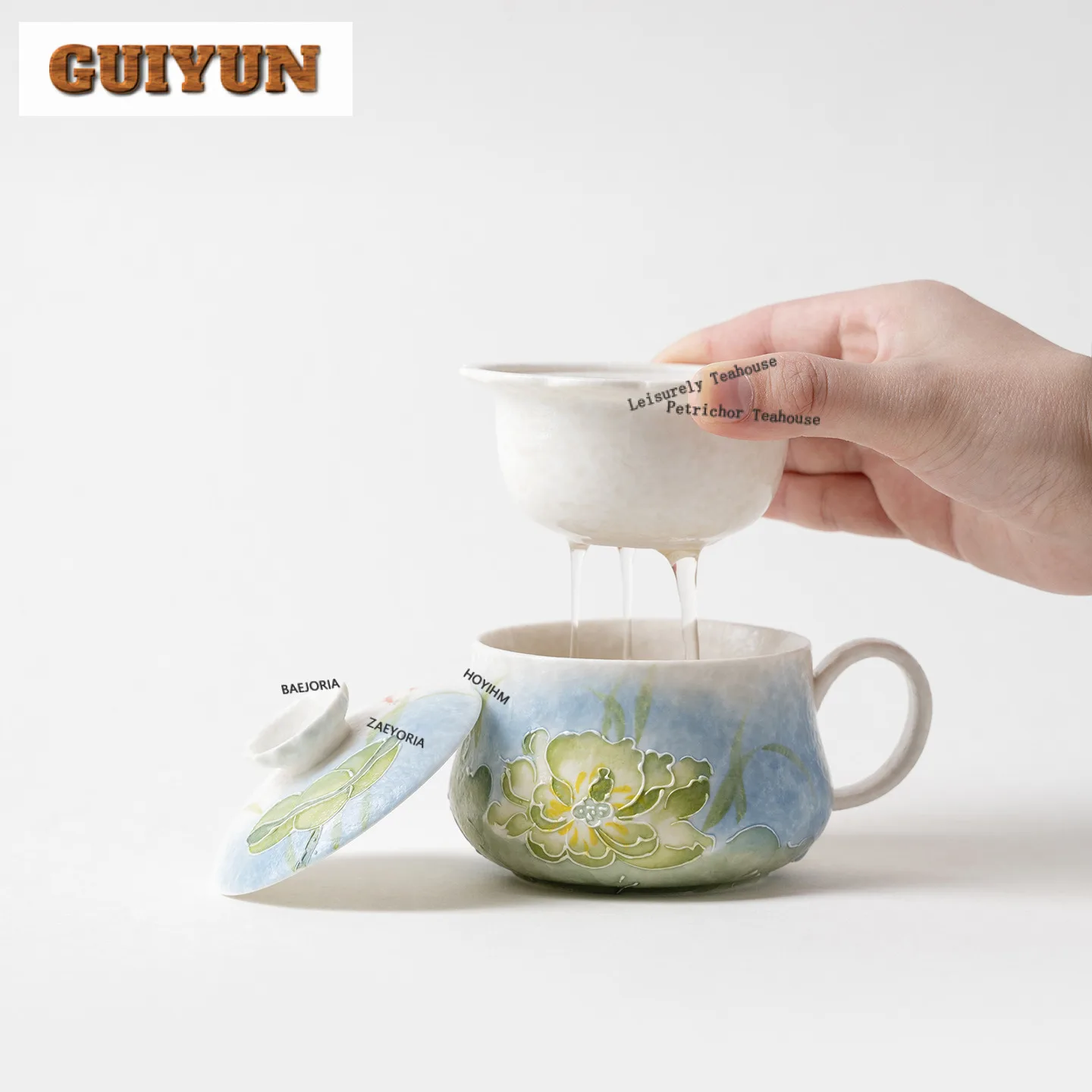 170ml Hand-painted Green Lotus Filter Tea Separator Cup Elegant Tea Mug With Infuser Household Tea Brewing Office Water Cup
170ml Hand-painted Green Lotus Filter Tea Separator Cup Elegant Tea Mug With Infuser Household Tea Brewing Office Water Cup