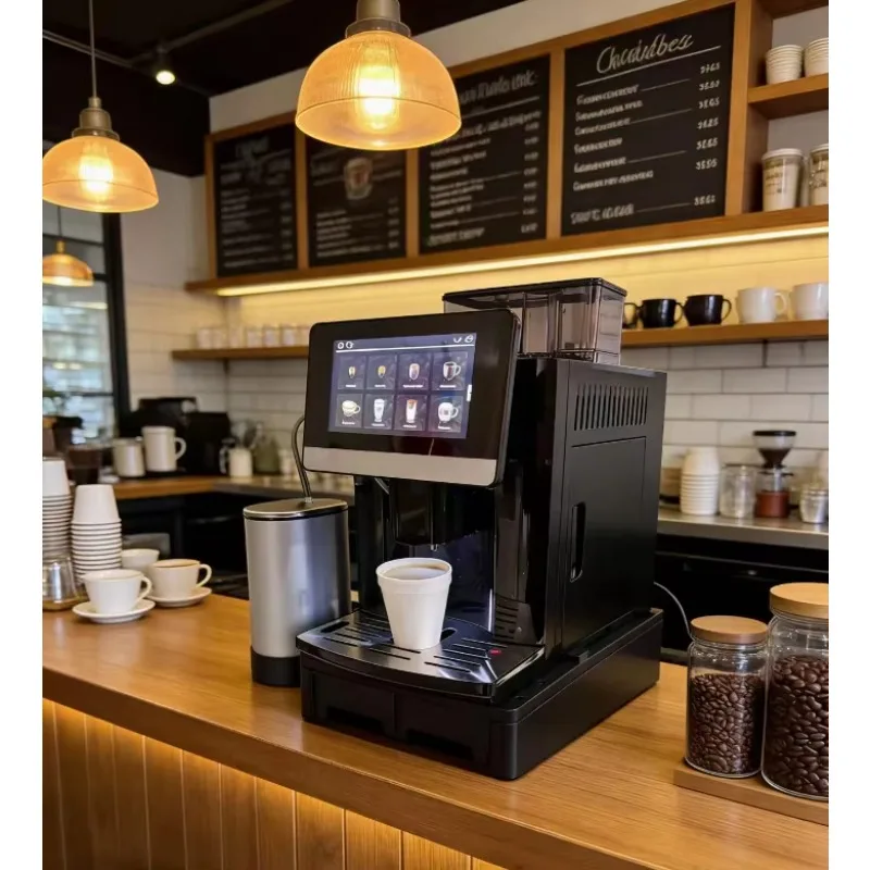 2026 Commercial Full-Automatic Coffee Maker Bean To Cup Cappuccino Latte Coffee Makers With 7'' Touch Screen
2026 Commercial Full-Automatic Coffee Maker Bean To Cup Cappuccino Latte Coffee Makers With 7'' Touch Screen