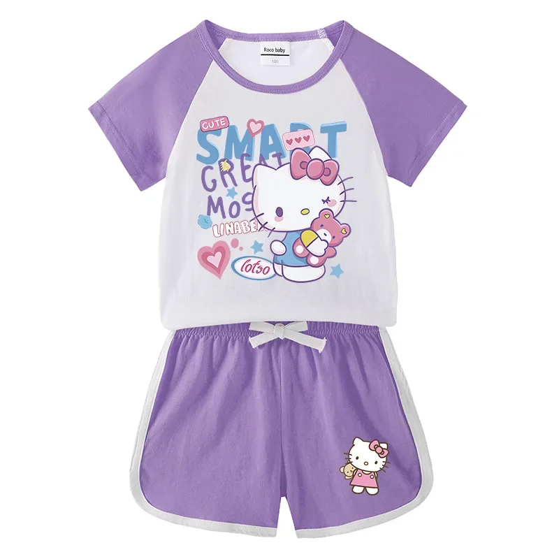 Sanrio boy girl Hot Pants T-Shirts Casual Sportswear hello kitty Children Summer New Short Sleeve Shorts
Sanrio boy girl Hot Pants T-Shirts Casual Sportswear hello kitty Children Summer New Short Sleeve Shorts