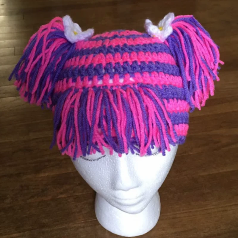 Hot Handmade Crocheted Kids' Wig Braided Hats in Multiple Colors, Adorable and Comfortable Headwear for Children's Dress - up
Hot Handmade Crocheted Kids' Wig Braided Hats in Multiple Colors, Adorable and Comfortable Headwear for Children's Dress - up