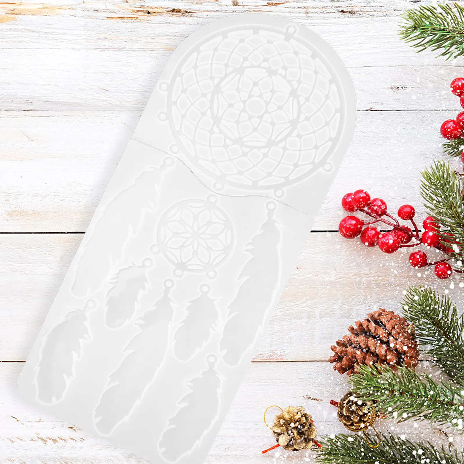 1Pcs Premium Flexible Silicone Dream Catcher Mould for DIY Epoxy Resin Crafting Unique Wall Hanging Pendant Making Kit
1Pcs Premium Flexible Silicone Dream Catcher Mould for DIY Epoxy Resin Crafting Unique Wall Hanging Pendant Making Kit
