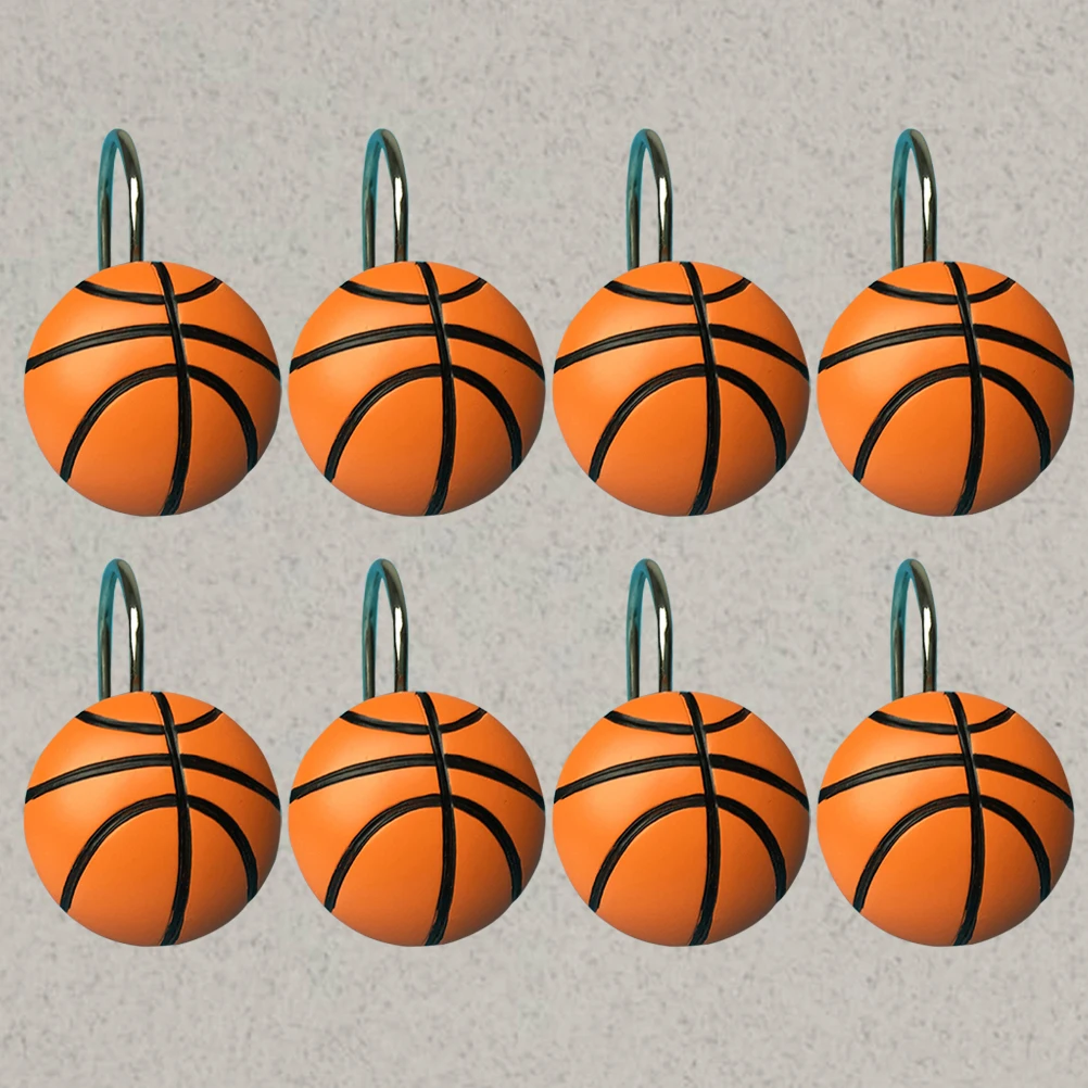 12Pcs Resin Basketball Curtain Hooks Metal Anti-Rust Decorative Shower Drapery Rings for Bathroom Bedroom Living Room
12Pcs Resin Basketball Curtain Hooks Metal Anti-Rust Decorative Shower Drapery Rings for Bathroom Bedroom Living Room