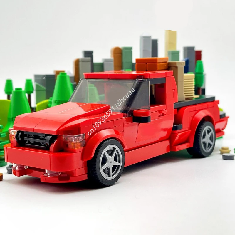 283PCS City Champion supercar MOC Modified Car Team Adventures F-150 Lightning Building Blocks Model Toy for Movie Fans
283PCS City Champion supercar MOC Modified Car Team Adventures F-150 Lightning Building Blocks Model Toy for Movie Fans