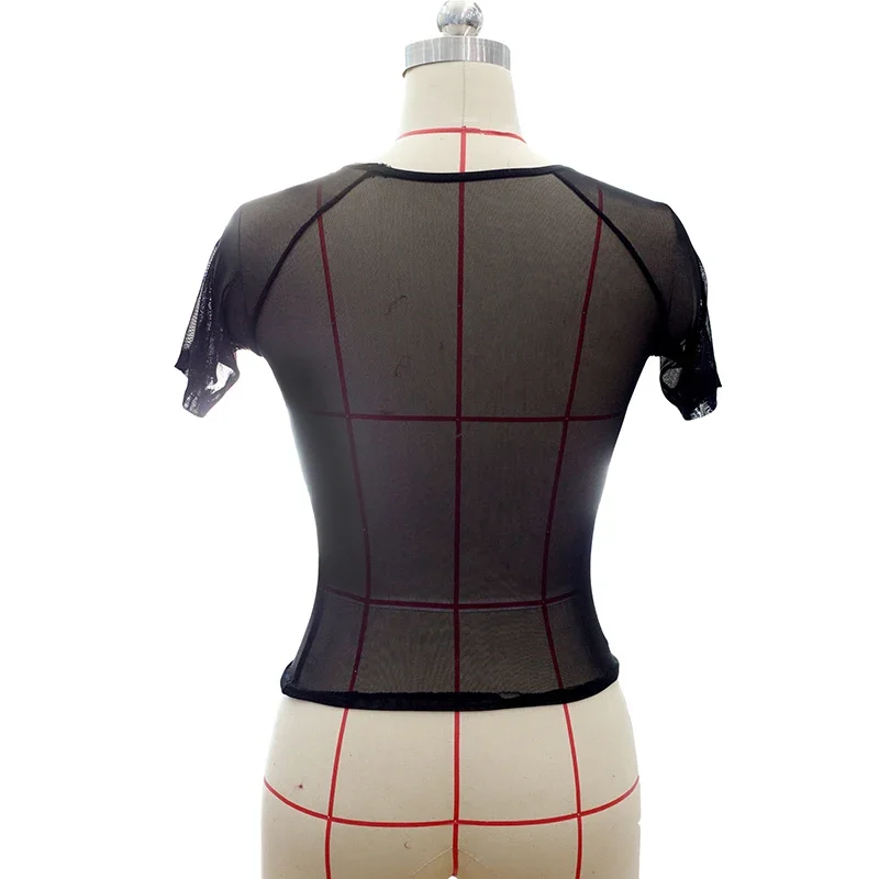 Women Tops Ladies Blouse Summer Tight Cropped 2019 Clubwear See through Fashion Nightclub Transparent Short sleeve Mesh
Women Tops Ladies Blouse Summer Tight Cropped 2019 Clubwear See through Fashion Nightclub Transparent Short sleeve Mesh