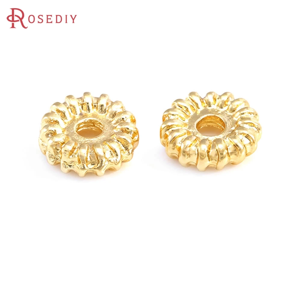 50PCS 18K Gold Color Brass Pattern Spacer Beads Bracelets Beads High Quality Diy Necklace Earrings Jewelry Making Accessories
50PCS 18K Gold Color Brass Pattern Spacer Beads Bracelets Beads High Quality Diy Necklace Earrings Jewelry Making Accessories