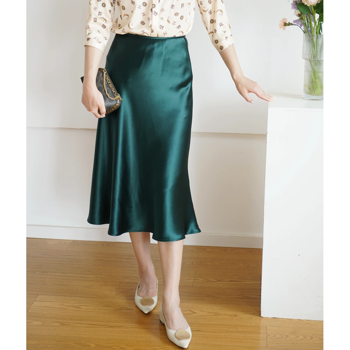 Silk-Like Luster High-End Acetate Satin f Skirt Asymmetrical Dra Flowing A-Line Skirt Ele High Waist Ciwalk
Silk-Like Luster High-End Acetate Satin f Skirt Asymmetrical Dra Flowing A-Line Skirt Ele High Waist Ciwalk