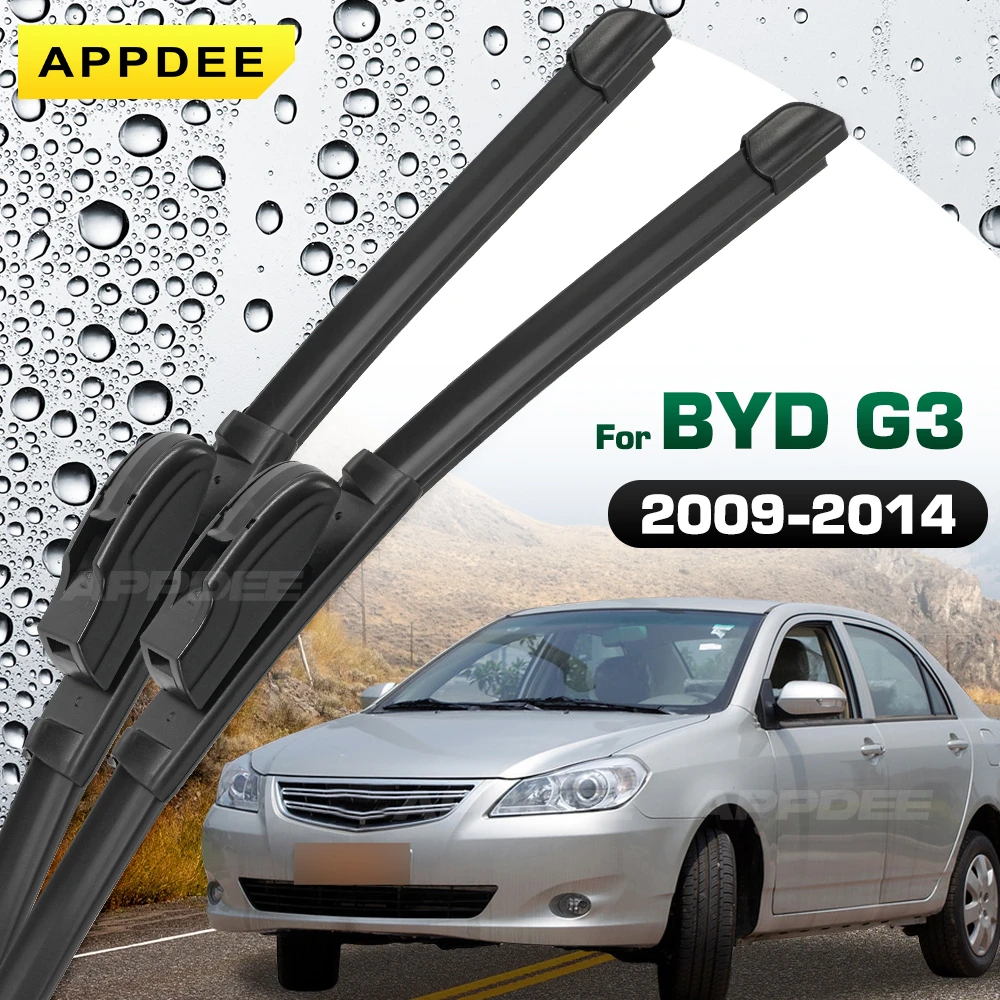 APPDEE For BYD G3 2009-2014 Silicone & Rubber Wiper Front Wiper Blades Windshield Windscreen Window Brushes
APPDEE For BYD G3 2009-2014 Silicone & Rubber Wiper Front Wiper Blades Windshield Windscreen Window Brushes