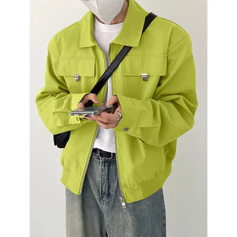 Men's Cropped Baseball Cap Sized Streetwear Bomber Jacket Casual Style Loose 2024 New
Men's Cropped Baseball Cap Sized Streetwear Bomber Jacket Casual Style Loose 2024 New