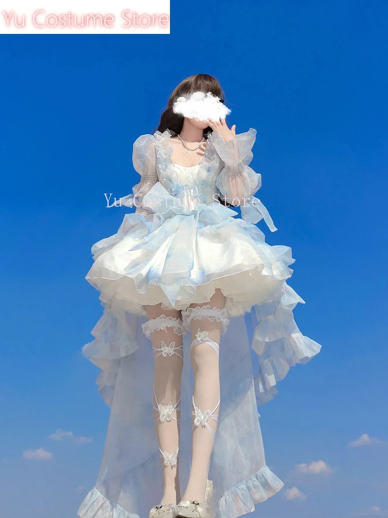 Yu CosplayWomen Evening Dress Set Smocked Shawl Train Hi-Lo Lace Up Ruffled Puffy Miniskirt Bloomers Underskirt Lolita Tutu Gown
Yu CosplayWomen Evening Dress Set Smocked Shawl Train Hi-Lo Lace Up Ruffled Puffy Miniskirt Bloomers Underskirt Lolita Tutu Gown