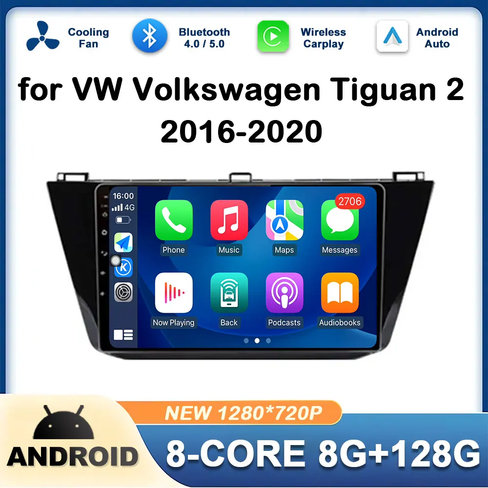 2.5D Touch Screen for VW Volkswagen Tiguan 2 2016 2017 - 2020 Accessories Car Radio Audio Player GPS Navigation DSP Stereo WIFI
2.5D Touch Screen for VW Volkswagen Tiguan 2 2016 2017 - 2020 Accessories Car Radio Audio Player GPS Navigation DSP Stereo WIFI