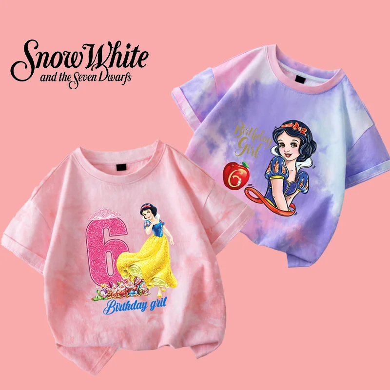Snow White Baby Girls 1-9 Years Old T-shirt Birthday Party T Shirts Cute Short Sleeves Cartoon Anime Tops Summer Clothes Gifts
Snow White Baby Girls 1-9 Years Old T-shirt Birthday Party T Shirts Cute Short Sleeves Cartoon Anime Tops Summer Clothes Gifts
