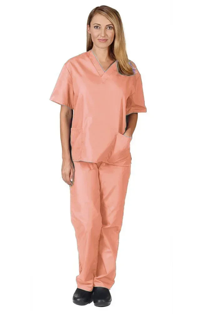 Hospital Polycotton Design Hand Washing Ouftit Doctor Short-sleeved Work Clothes Beauty Clothes Split Set Hand Washing Uniform
Hospital Polycotton Design Hand Washing Ouftit Doctor Short-sleeved Work Clothes Beauty Clothes Split Set Hand Washing Uniform