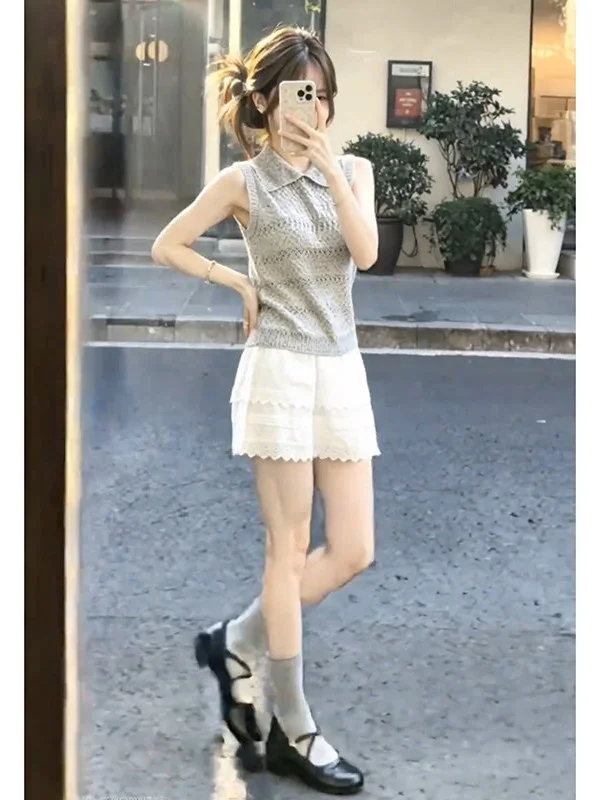 Elegant Neck Two-Piece Set High Waist Slimming Half Skirt Gentle Style Women's Fashion Summer Outfit Casual Leisure
Elegant Neck Two-Piece Set High Waist Slimming Half Skirt Gentle Style Women's Fashion Summer Outfit Casual Leisure