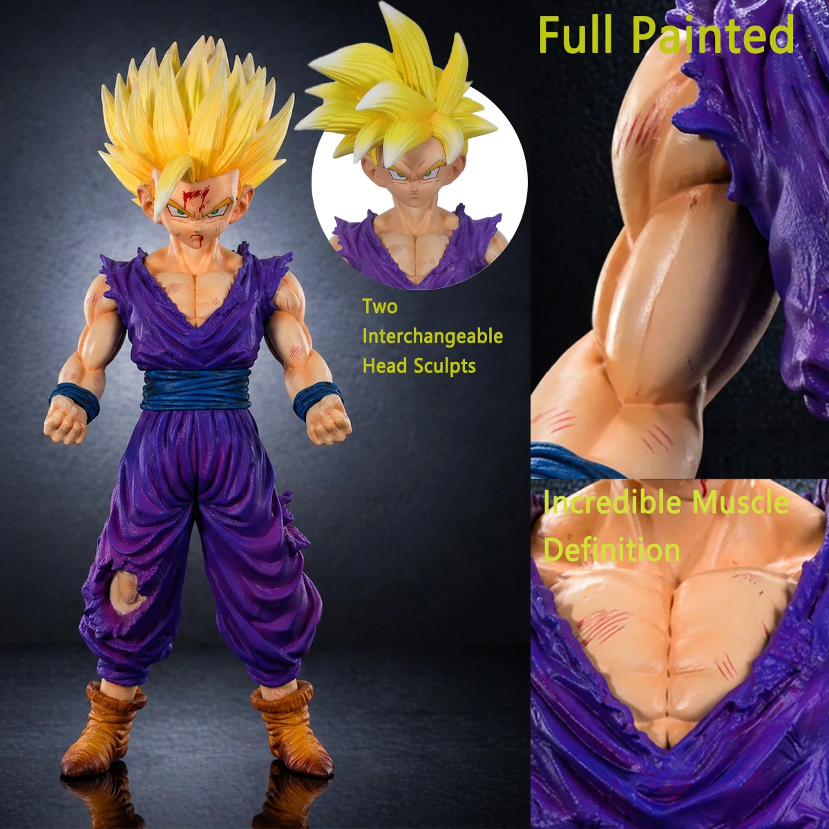 Dragon Ball Dual-Head Sculpted Gohan Anime Action Figure Model Statue Desktop Ornament Collectible Small Gift Halloween Christmas Valentine's Day Gift Decoration
Dragon Ball Dual-Head Sculpted Gohan Anime Action Figure Model Statue Desktop Ornament Collectible Small Gift Halloween Christmas Valentine's Day Gift Decoration