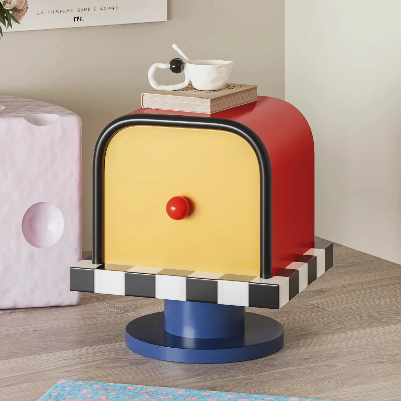 Cream dopamine color mailbox bedside table, living room bedroom bedside table ins wind creative small cabinet
Cream dopamine color mailbox bedside table, living room bedroom bedside table ins wind creative small cabinet