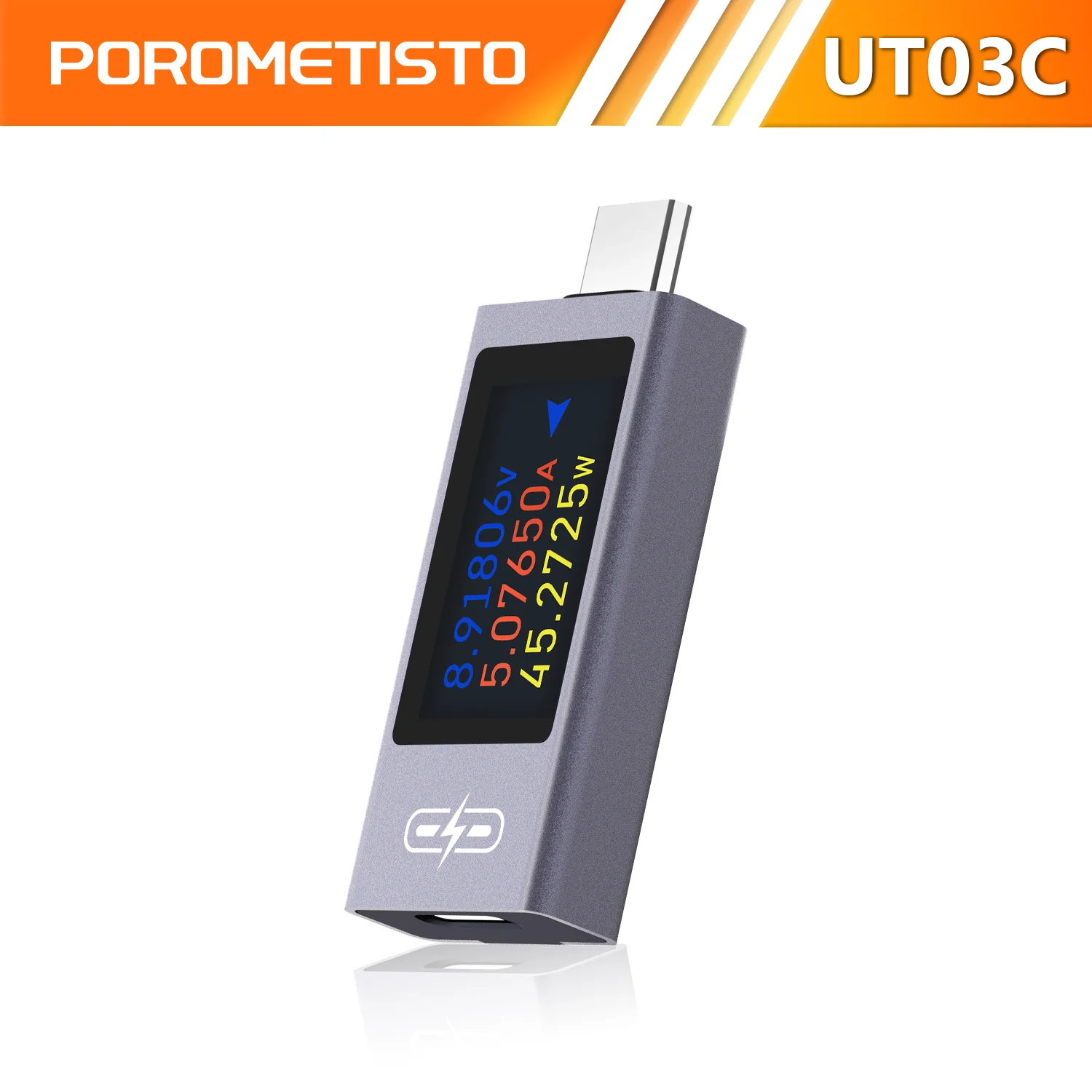 POROMETISTO UT03C Type-C Tester Voltage Current Power Meter 4~30V 0~12A Fast Charging Trigger Capacity Tester with Data Record 
POROMETISTO UT03C Type-C Tester Voltage Current Power Meter 4~30V 0~12A Fast Charging Trigger Capacity Tester with Data Record