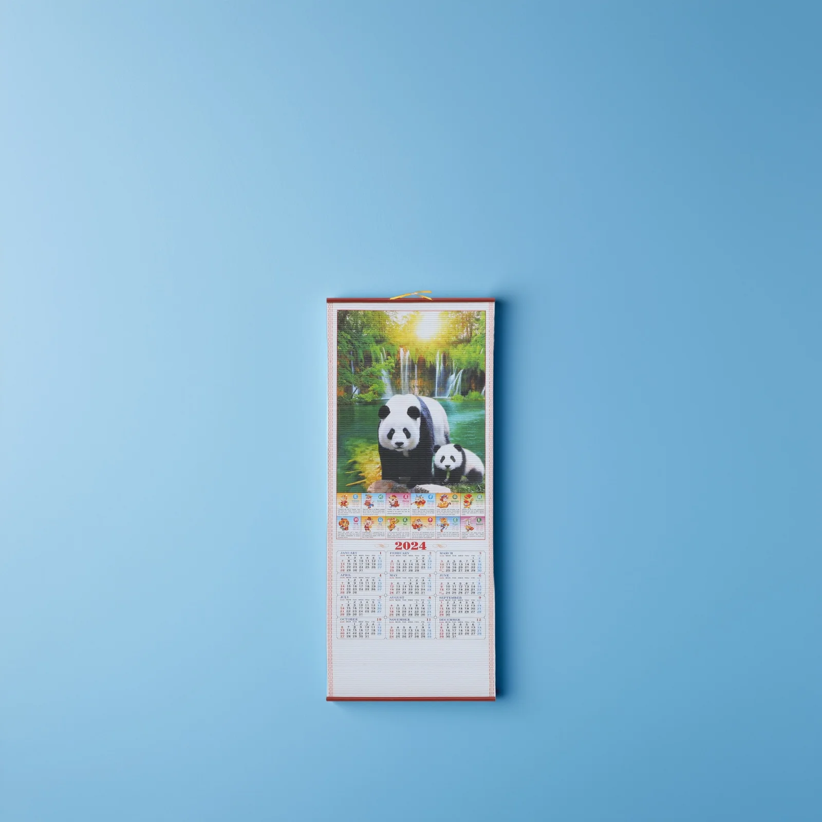 Hanging Scroll Calendar 2024 Wall Monthly Zodiac Dragon Paper Traditional Chinese New Year Office Decorative
Hanging Scroll Calendar 2024 Wall Monthly Zodiac Dragon Paper Traditional Chinese New Year Office Decorative