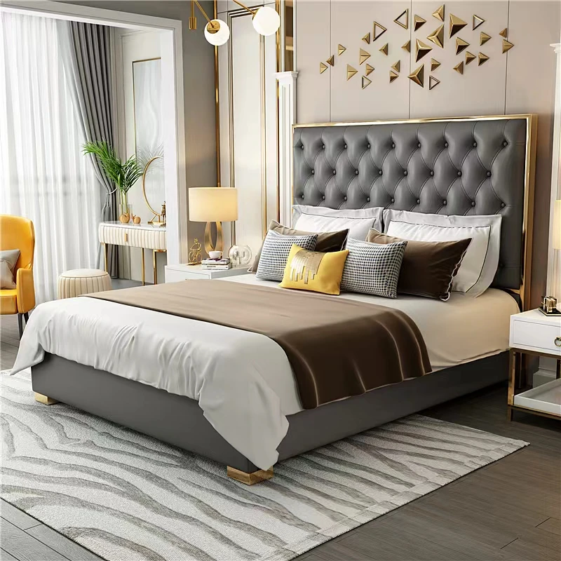 Modern Headboards Massage Bed Bedroom King Size Frame Luxury Double Design European Bed Sleeping Platform Muebles Home Furniture
Modern Headboards Massage Bed Bedroom King Size Frame Luxury Double Design European Bed Sleeping Platform Muebles Home Furniture
