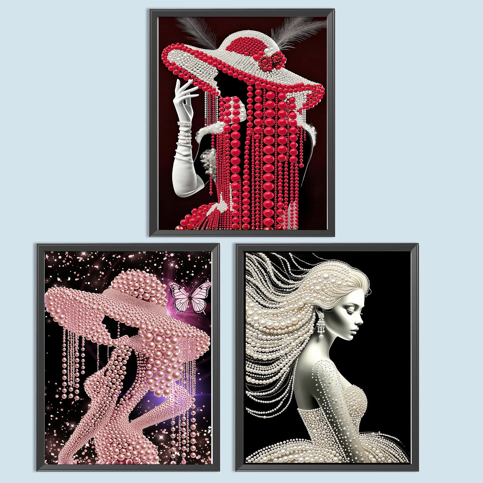 DIY Elegant Lady Pearl Gem Paintings Picture Arts Craft for Adults/Beginners Gift Idea Home Decor 30x40cm with Frame
DIY Elegant Lady Pearl Gem Paintings Picture Arts Craft for Adults/Beginners Gift Idea Home Decor 30x40cm with Frame
