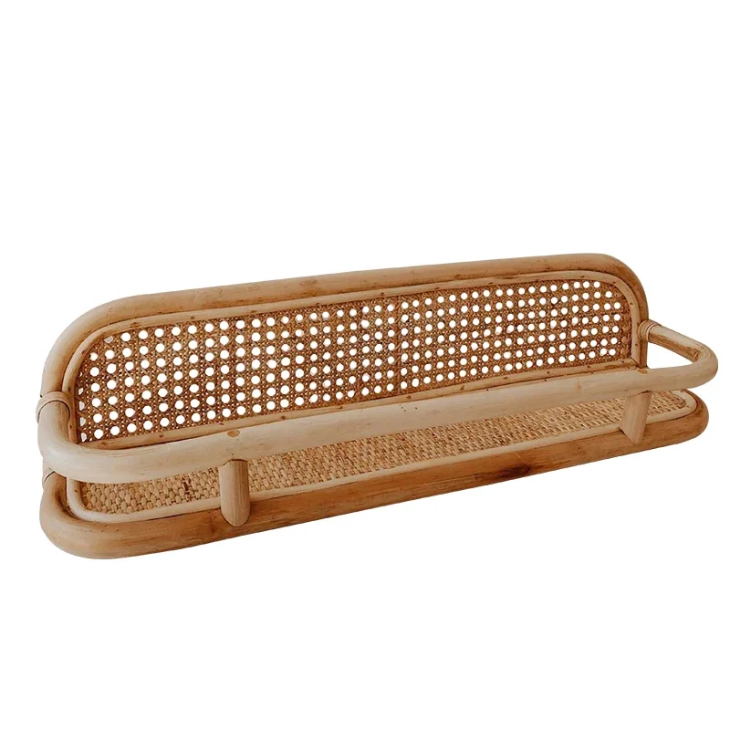 Wall shelf bookshelf wall hanging retro living room bedroom bedside bathroom decorative storage shelf rattan
Wall shelf bookshelf wall hanging retro living room bedroom bedside bathroom decorative storage shelf rattan