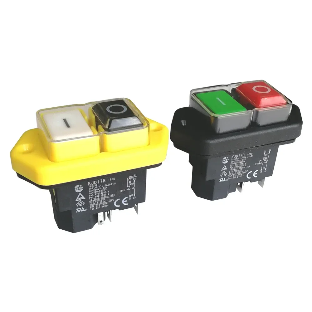 KJD17B 220V KEDU 16(12)A 4pin 5Pin IP55 Waterproof Pushbutton Switches Electromagnetic Safety Push Button Switch On Off
KJD17B 220V KEDU 16(12)A 4pin 5Pin IP55 Waterproof Pushbutton Switches Electromagnetic Safety Push Button Switch On Off