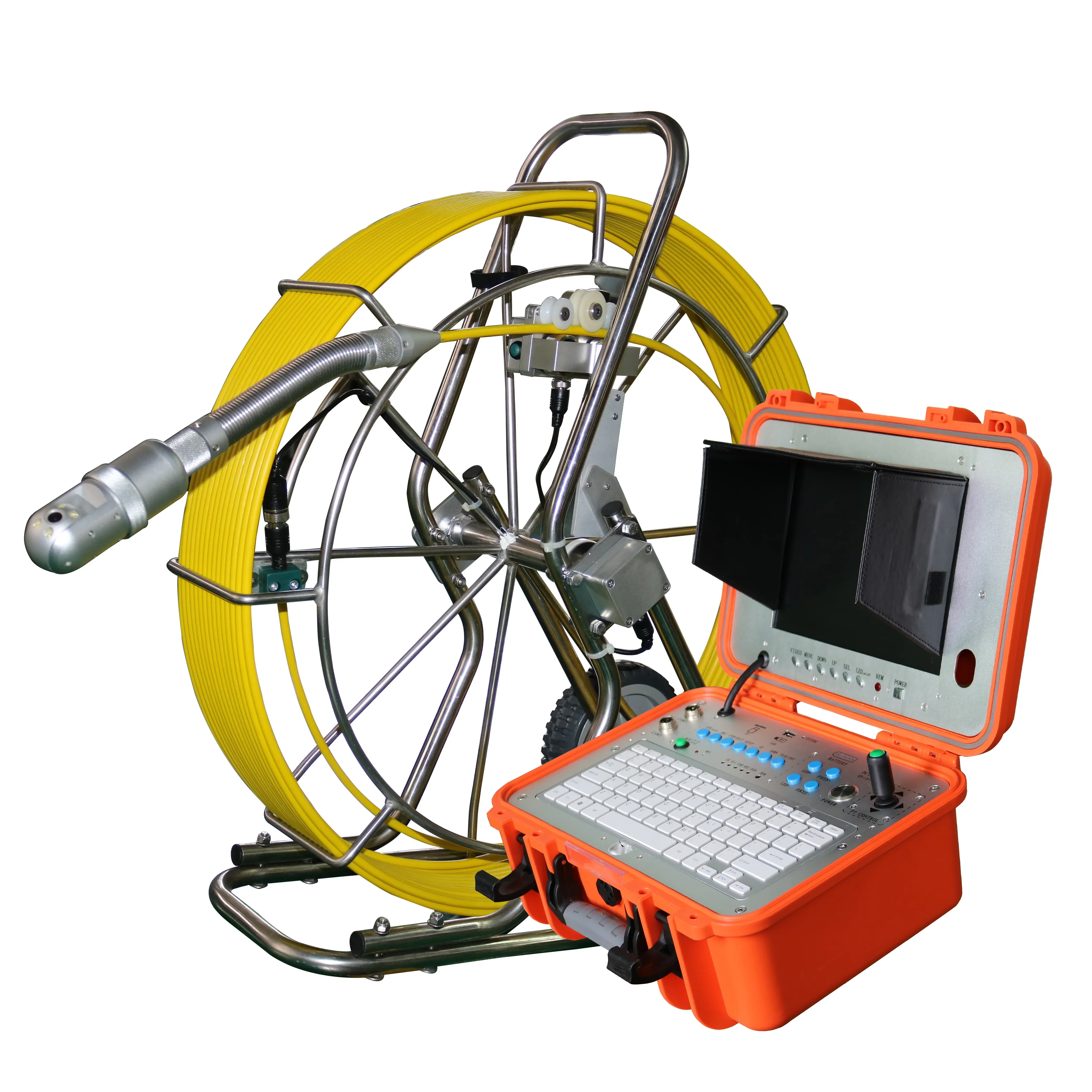 Rotary sewer inspection camera Underwater pipe video inspection camera
Rotary sewer inspection camera Underwater pipe video inspection camera