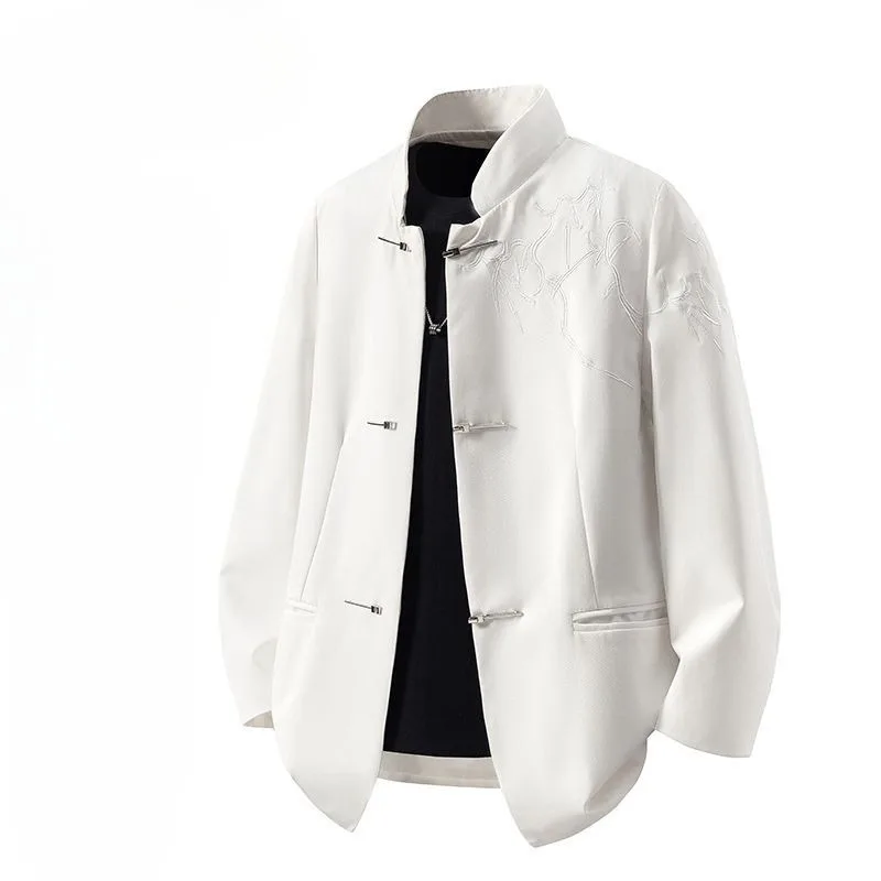 New Spring Autumn High-end Chinese-style Embroidered Design Casual Tang Suit Jacket for Men High-end Fashionable Men's Clothing
New Spring Autumn High-end Chinese-style Embroidered Design Casual Tang Suit Jacket for Men High-end Fashionable Men's Clothing