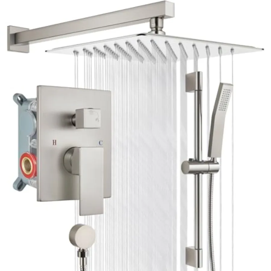 Душевая система для ванной с изливом-лейкой 12 дюймов и ручным душем, комплект для установки душевой системы
Душевая система для ванной с изливом-лейкой 12 дюймов и ручным душем, комплект для установки душевой системы