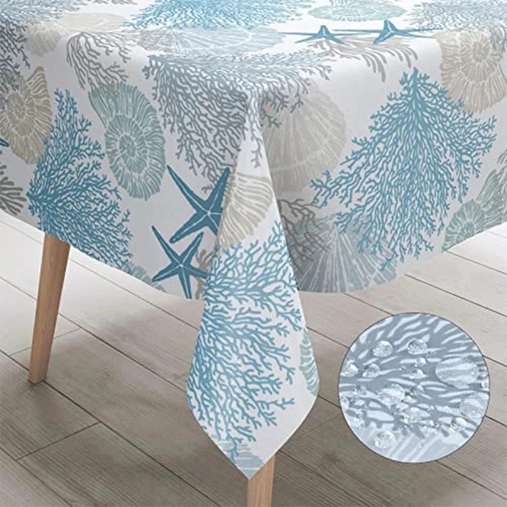 Coral tablecloth, fresh marine organism printed tablecloth, waterproof decoration for family daily banquet tables
Coral tablecloth, fresh marine organism printed tablecloth, waterproof decoration for family daily banquet tables