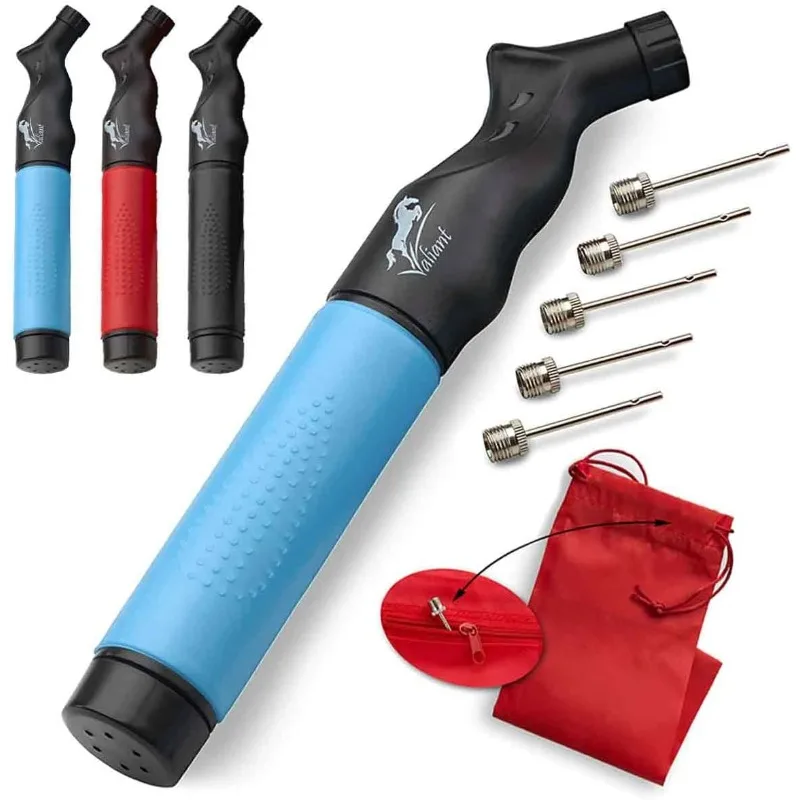 Valiant Sports Ball Pump Inflator with 5 Needles (Pin), Dual Action Hand Held Portable Air Pump with pins to Inflate Soccer Ball
Valiant Sports Ball Pump Inflator with 5 Needles (Pin), Dual Action Hand Held Portable Air Pump with pins to Inflate Soccer Ball