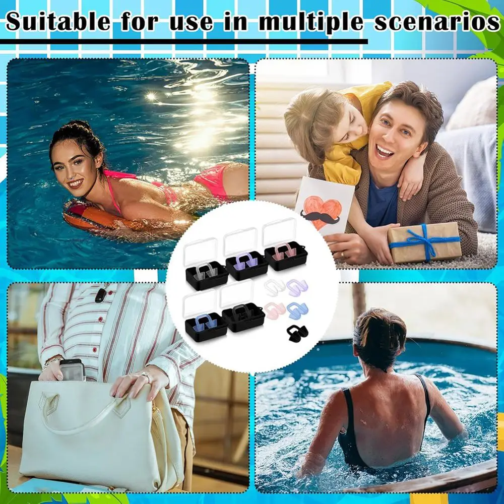 618 Mega Sale 5 Sets Swimming Nose Plugs,Silicone Clear Nose Clip with Plastic Storage Case, Waterproof Diving Nose Clip
618 Mega Sale 5 Sets Swimming Nose Plugs,Silicone Clear Nose Clip with Plastic Storage Case, Waterproof Diving Nose Clip