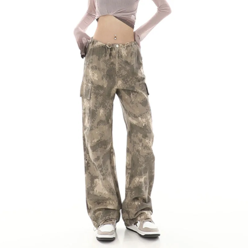 Drawstring Sweatpants Y2K Style Camouflage Wide-leg Pants Casual Fashion Parachute Trousers Streetwear
Drawstring Sweatpants Y2K Style Camouflage Wide-leg Pants Casual Fashion Parachute Trousers Streetwear