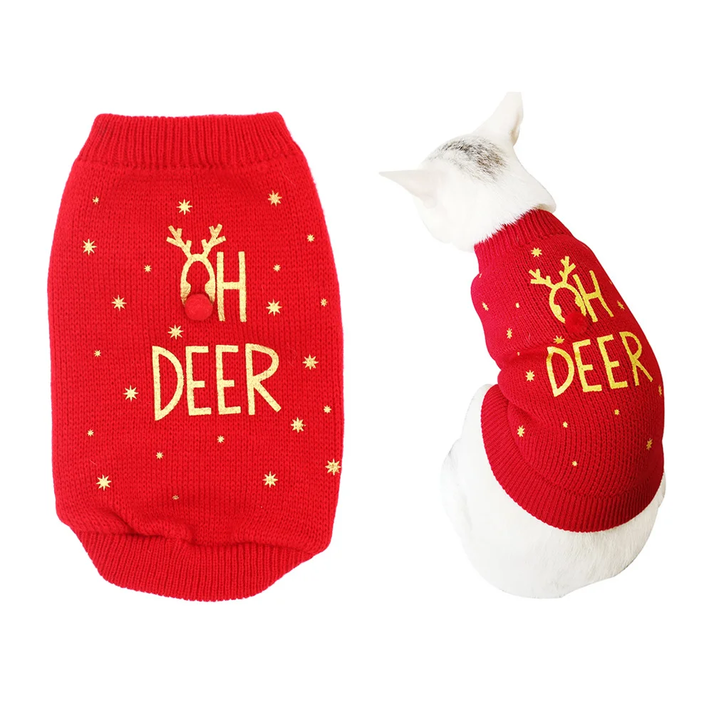 1pc Dog Christmas Sweater Winter Pet Clothes Fashion Letters Design Warm Comfortable For Outdoor Party Photo Use Xs Size
1pc Dog Christmas Sweater Winter Pet Clothes Fashion Letters Design Warm Comfortable For Outdoor Party Photo Use Xs Size