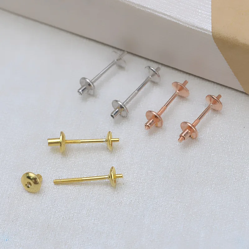 S925 Sterling Silver Earrings Base Findings Mountings Jewelry Mounts Fittings Accessories for 5-12mm Pearls 10 pairs/lot
S925 Sterling Silver Earrings Base Findings Mountings Jewelry Mounts Fittings Accessories for 5-12mm Pearls 10 pairs/lot